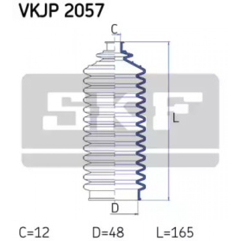 VKJP 2057 SKF - Пильовик привідного валу
